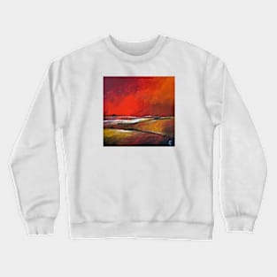 Hills under the fiery sky Crewneck Sweatshirt